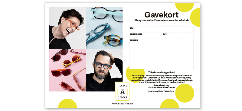 Gavekort / print-selv