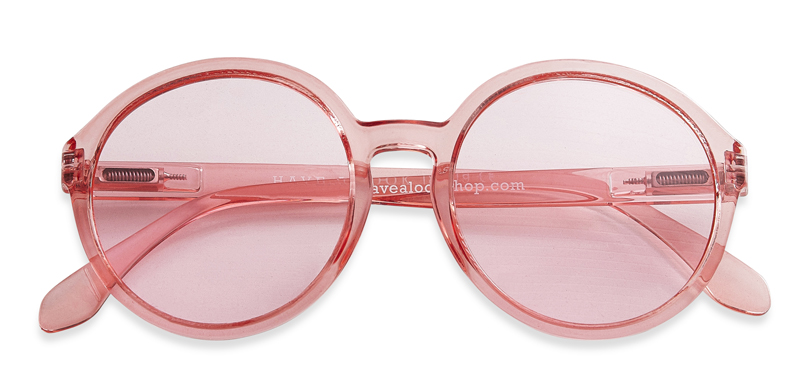 Diva halvtransparent pink | Solbriller |