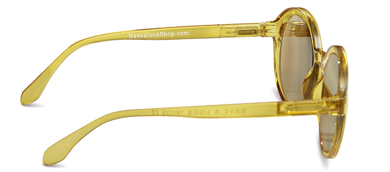afvisning Næsten frelsen Solbriller med læsefelt Diva gule |Bifokale solbriller | Havealook.dk